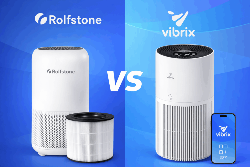 Rolfstone Air BalanceXL in vergelijking met Vibrix PureFlow70