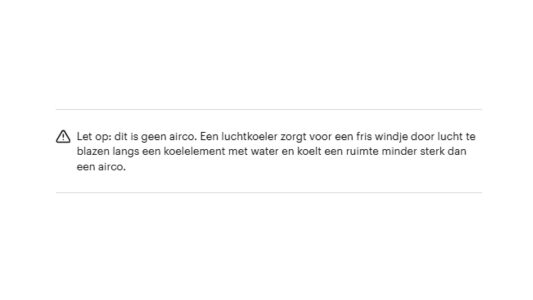 Vermelding Bol over zogenaamde airco's zonder slang